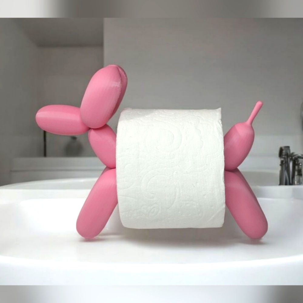 Balloon Dog Toilet Paper Holder